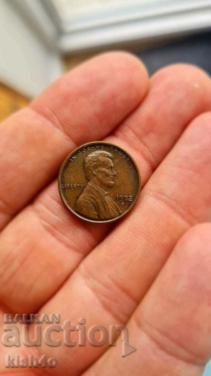 1 Cent SUA 1972 S