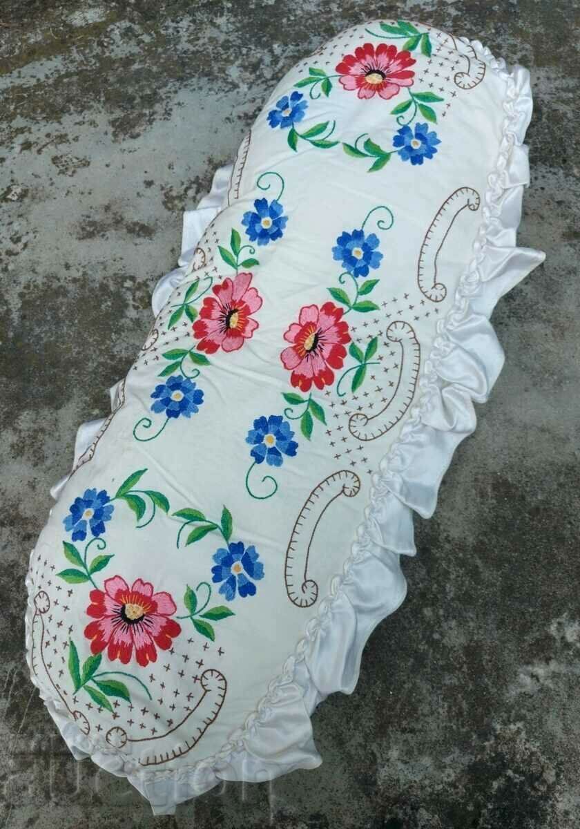 СТАРА БРОДИРАНА ВЪЗГЛАВНИЦА БРОДЕРИЯ ОТЛИЧНА - 5