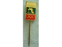 Badge Winter Olympics Innsbruck 1976 - skiing, BOK