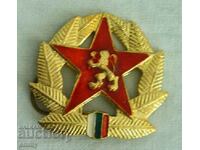 Стара социалистическа военна кокарда , България