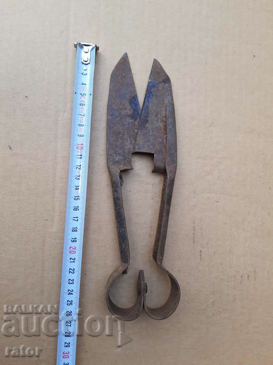 Big old forged scissors