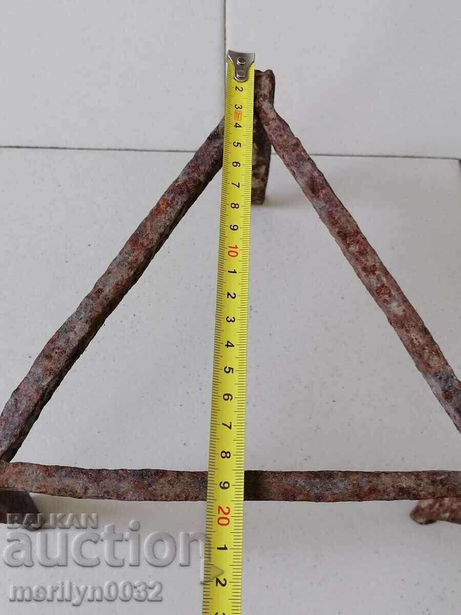 Antique wrought iron stove, hearth, grill, wrought iron - 5 Antique wrought iron stove, hearth, grill, wrought iron - 5