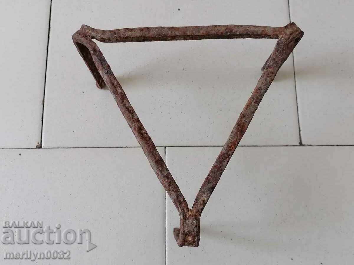 Antique wrought iron stove, hearth, grill, wrought iron - 6 Antique wrought iron stove, hearth, grill, wrought iron - 6