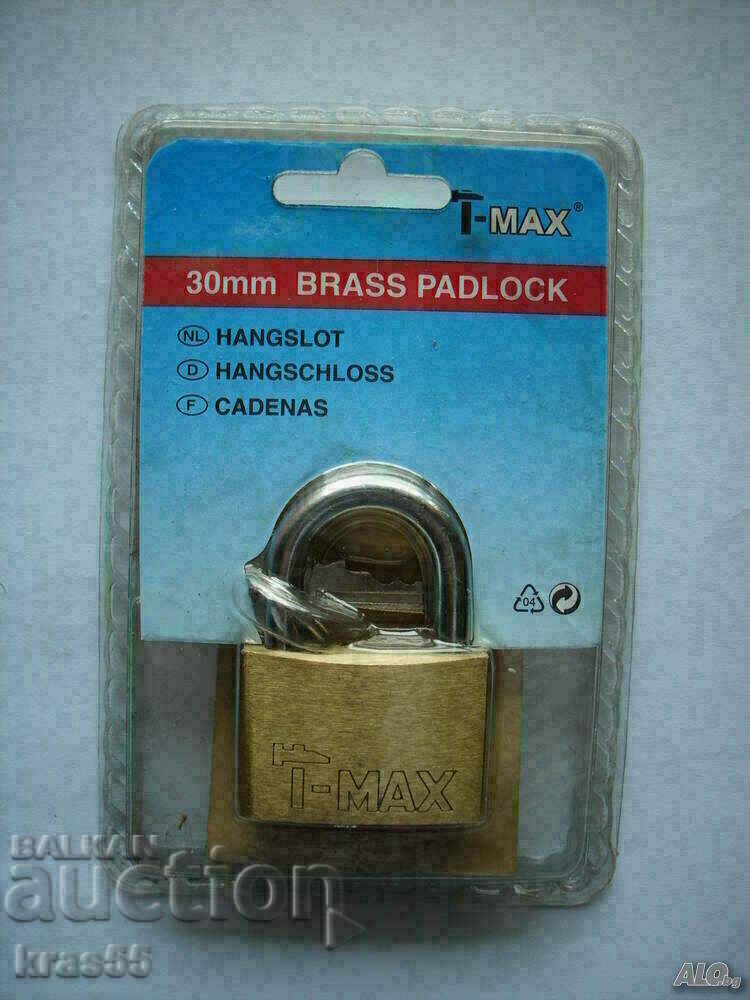 Padlock-brass