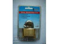 Padlock-brass