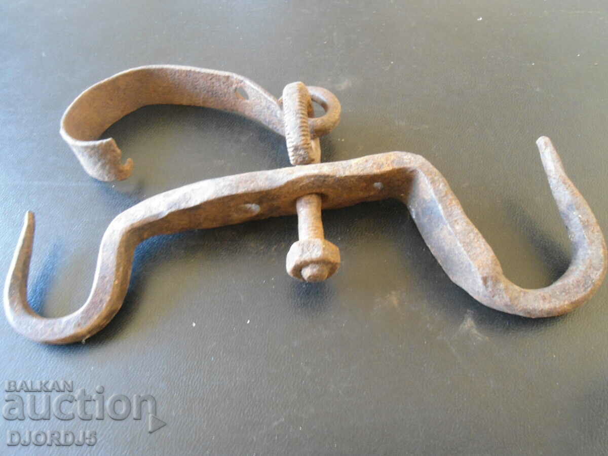 Auction  An old forged hook, a crown