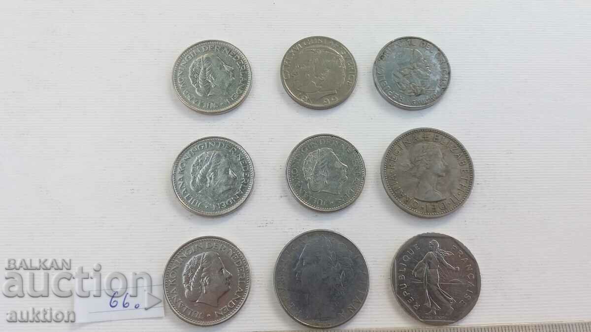 collection of 9 different Dutch, Italian, Greek coins - 5 collection of 9 different Dutch, Italian, Greek coins - 5