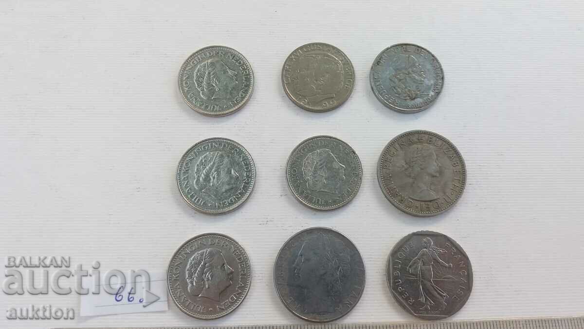 collection of 9 different Dutch, Italian, Greek coins - 6 collection of 9 different Dutch, Italian, Greek coins - 6