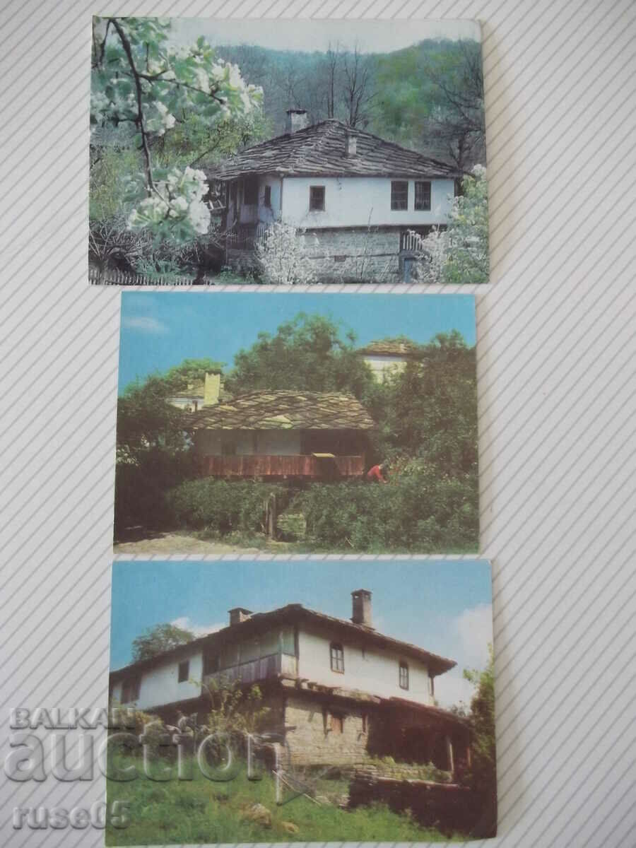Lot of 3 pcs. cards from the village of Bozentsi