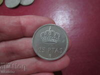 25 pesetas 1982 Spania Juan Carlos I