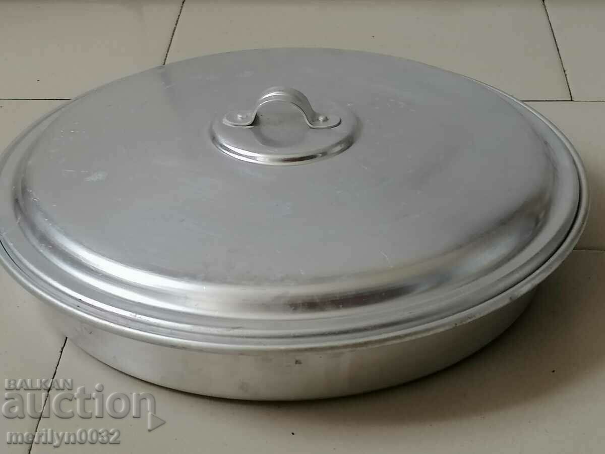 Δίσκος αλουμινίου Soc με καπάκι οικιακό πιάτο NRB