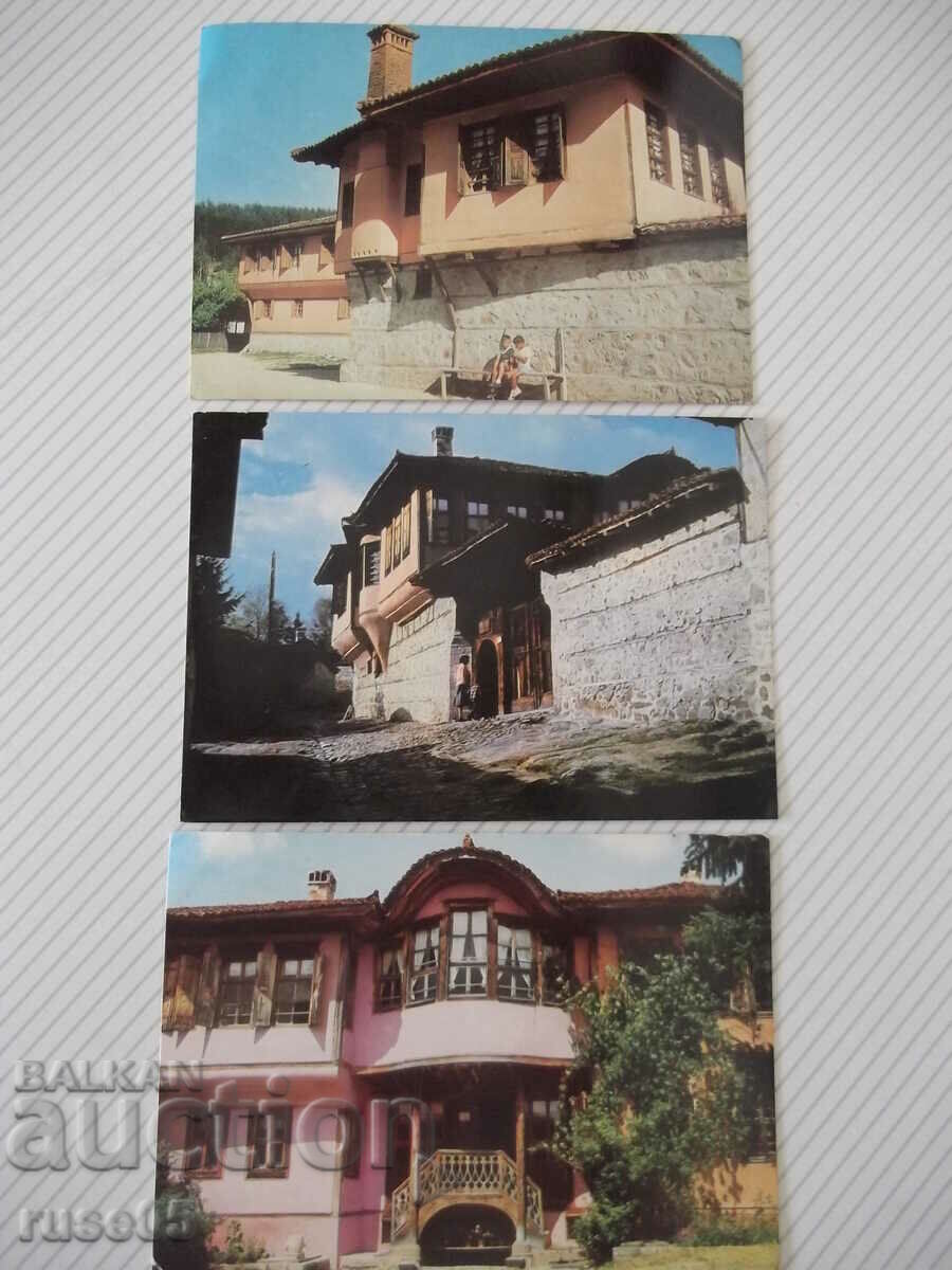 Lot of 3 pcs. cards from Koprivshtitsa