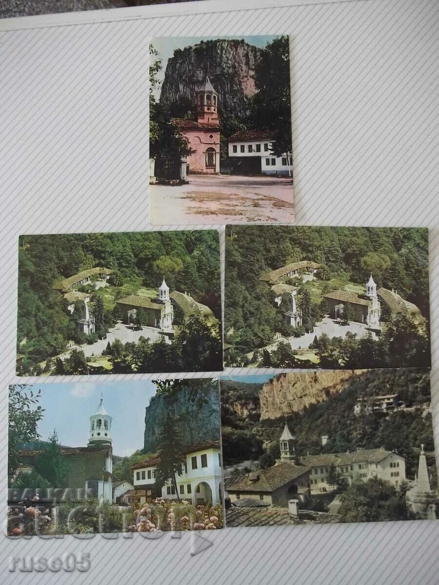 Lot of 5 pcs. cards from the Dryanava monastery