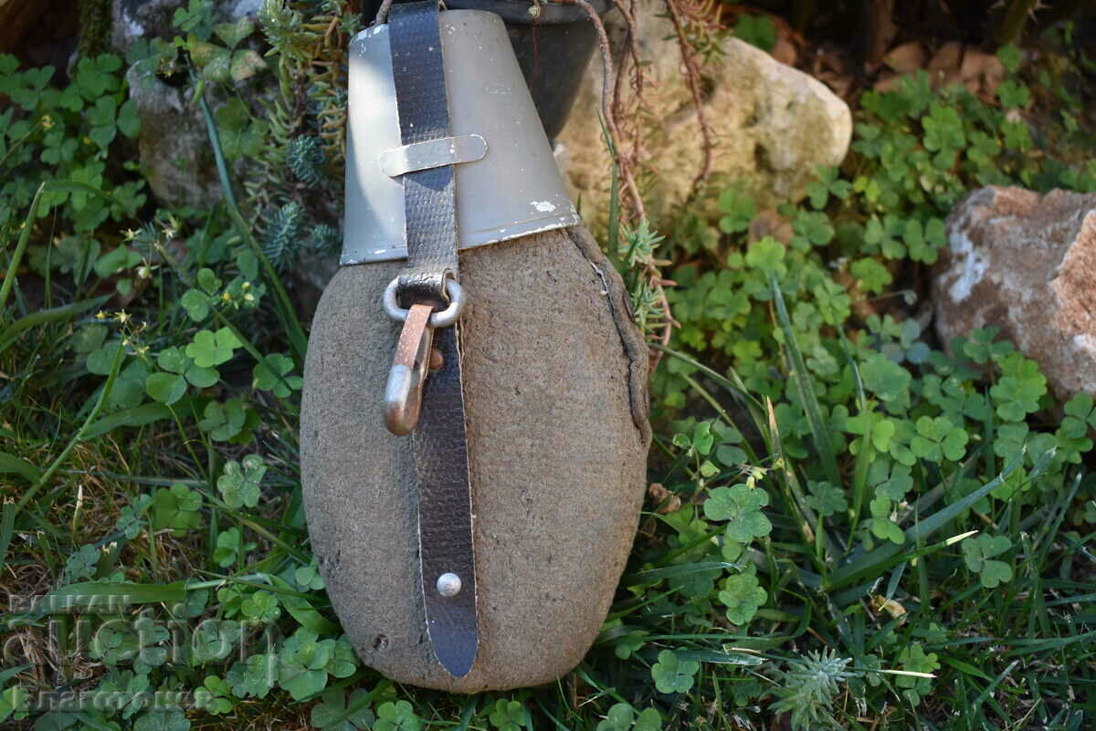 Old military water jug with price 50.00 BGN | € 25.56 Old military water jug with price 50.00 BGN | € 25.56