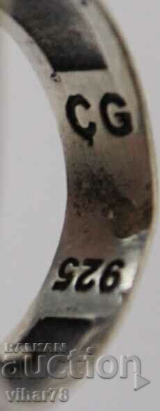 Delivery of Silver Men's Ring with Gold Plating