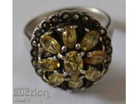 Silver Ring with Citrine