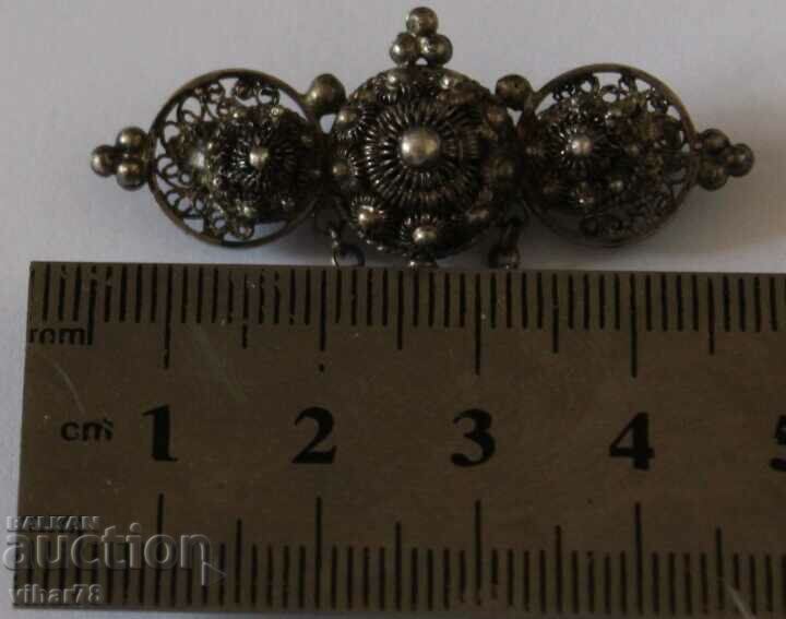 Auction OLD BROWN-SILVER BROOCH Auction OLD BROWN-SILVER BROOCH