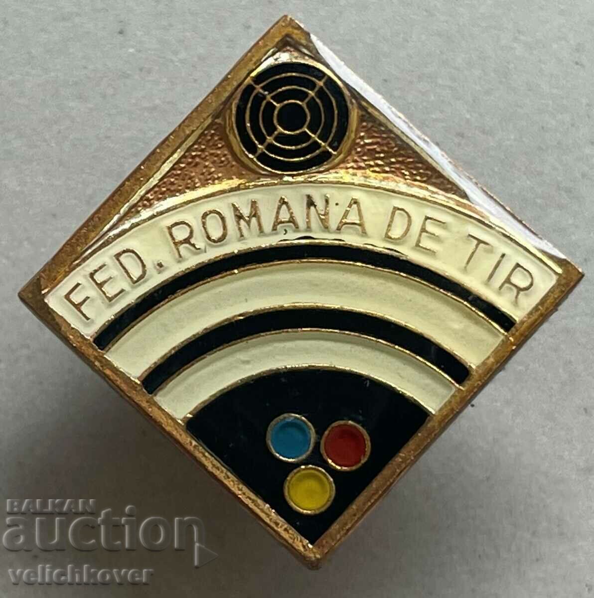 33047 Romania sign Romanian Federation Shooting