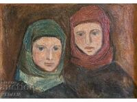 Lika Yanko-"Rhodopchanki"-oil paints-framed