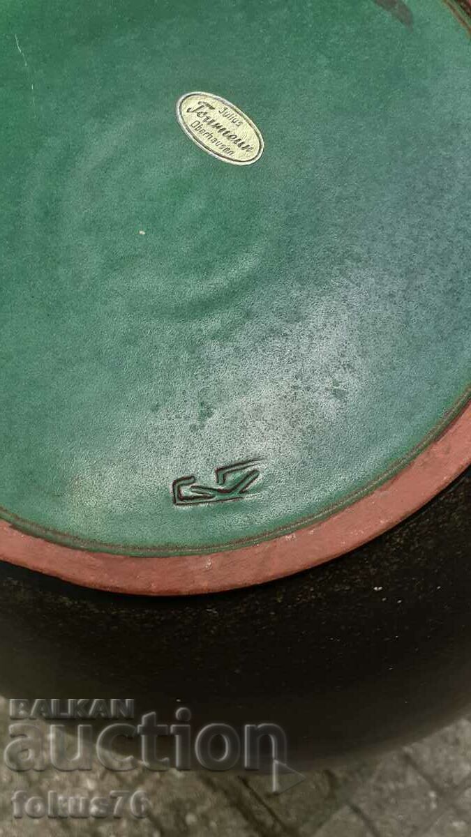 Huge old vase - German ceramic with stamp - jar - 5