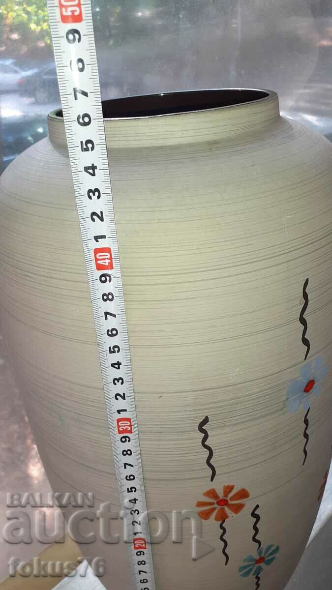 Vasă veche uriașă - ceramică germană cu ștampilă 50 - 60 de ani. - 5