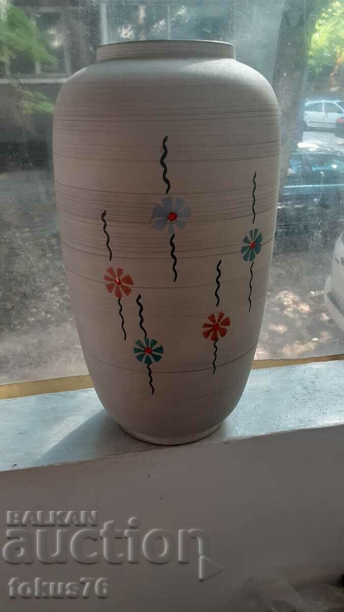 Vasă veche uriașă - ceramică germană cu ștampilă 50 - 60 de ani. - 6