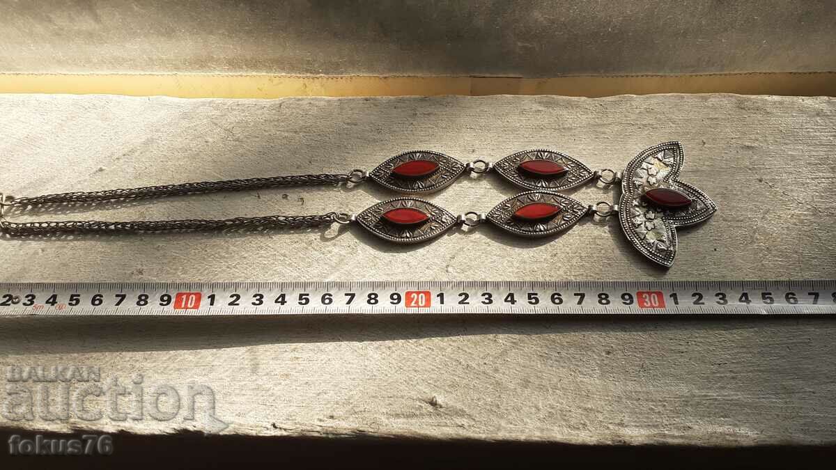 Доставка на Уникален възрожденски сребърен накит гердан колие огърлица Доставка на Уникален възрожденски сребърен накит гердан колие огърлица