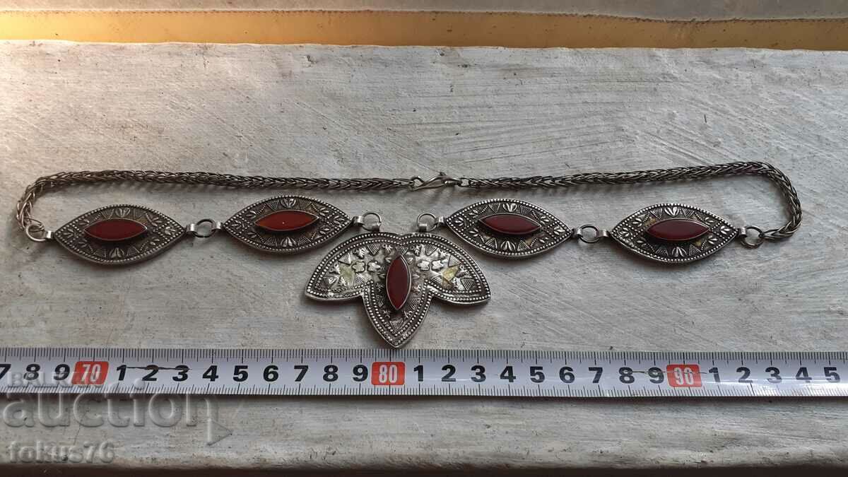 Уникален възрожденски сребърен накит гердан колие огърлица - 5 Уникален възрожденски сребърен накит гердан колие огърлица - 5