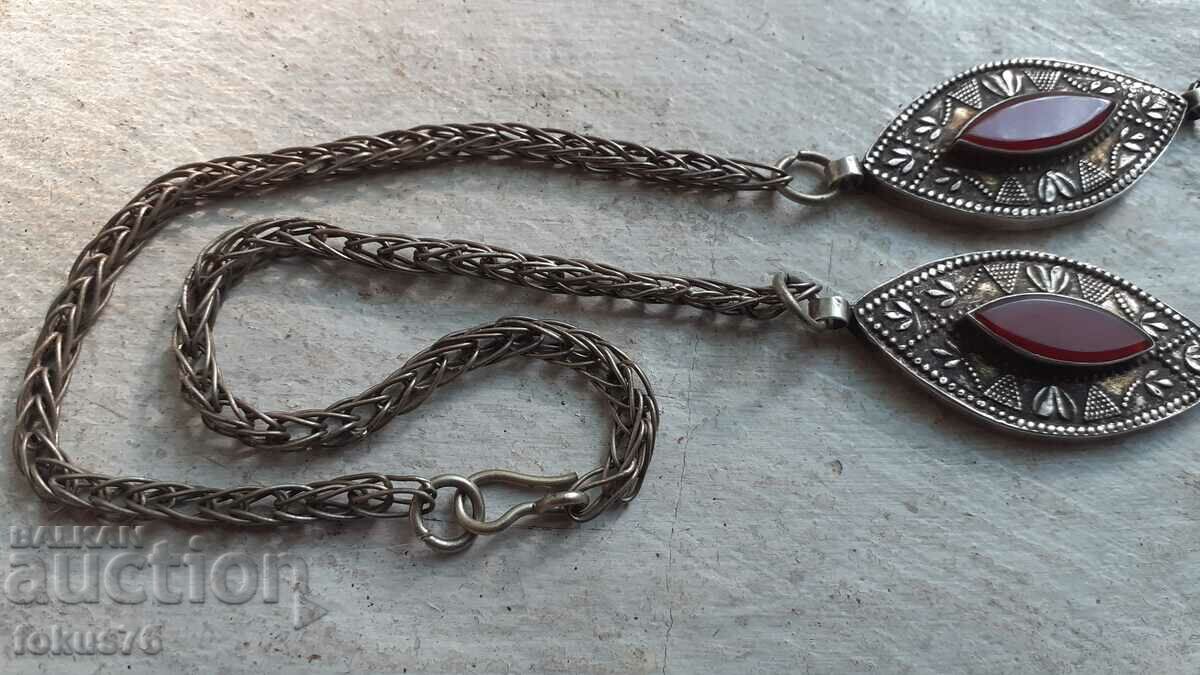 Уникален възрожденски сребърен накит гердан колие огърлица - 6 Уникален възрожденски сребърен накит гердан колие огърлица - 6