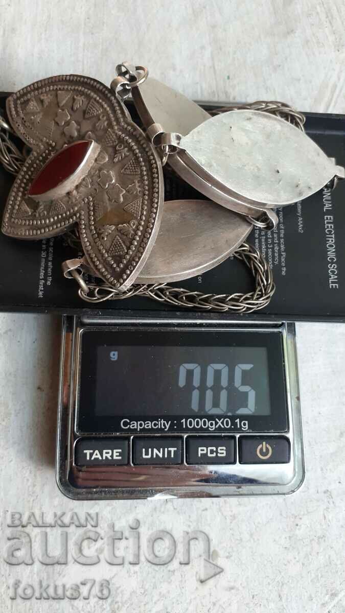 Уникален възрожденски сребърен накит гердан колие огърлица - 7 Уникален възрожденски сребърен накит гердан колие огърлица - 7