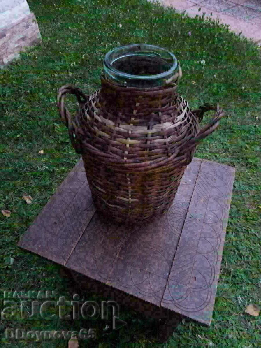 Jar braided wicker - 6 Jar braided wicker - 6