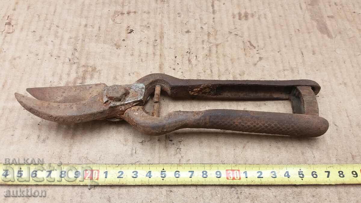 Delivery of OLD MASSIVE SOC. STEELIZED VINEYARD SCISSORS Delivery of OLD MASSIVE SOC. STEELIZED VINEYARD SCISSORS