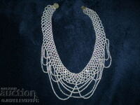 vintage women's necklace necklace art deco glass beads