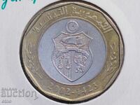 Tunisia 5 dinari 2002, monedă, monede