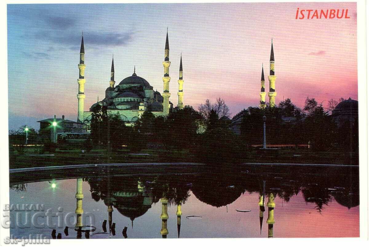 Old card - Istanbul, Sultan Ahmet Mosque