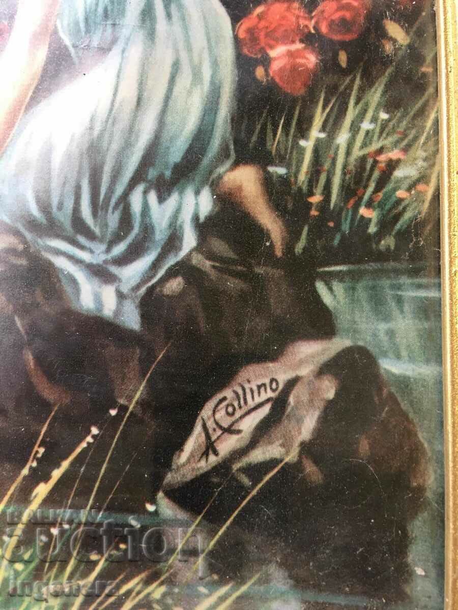 PAINTING PRINT BY SOCSA SIGNATURE REPRODUCTION GLASS - 6 PAINTING PRINT BY SOCSA SIGNATURE REPRODUCTION GLASS - 6