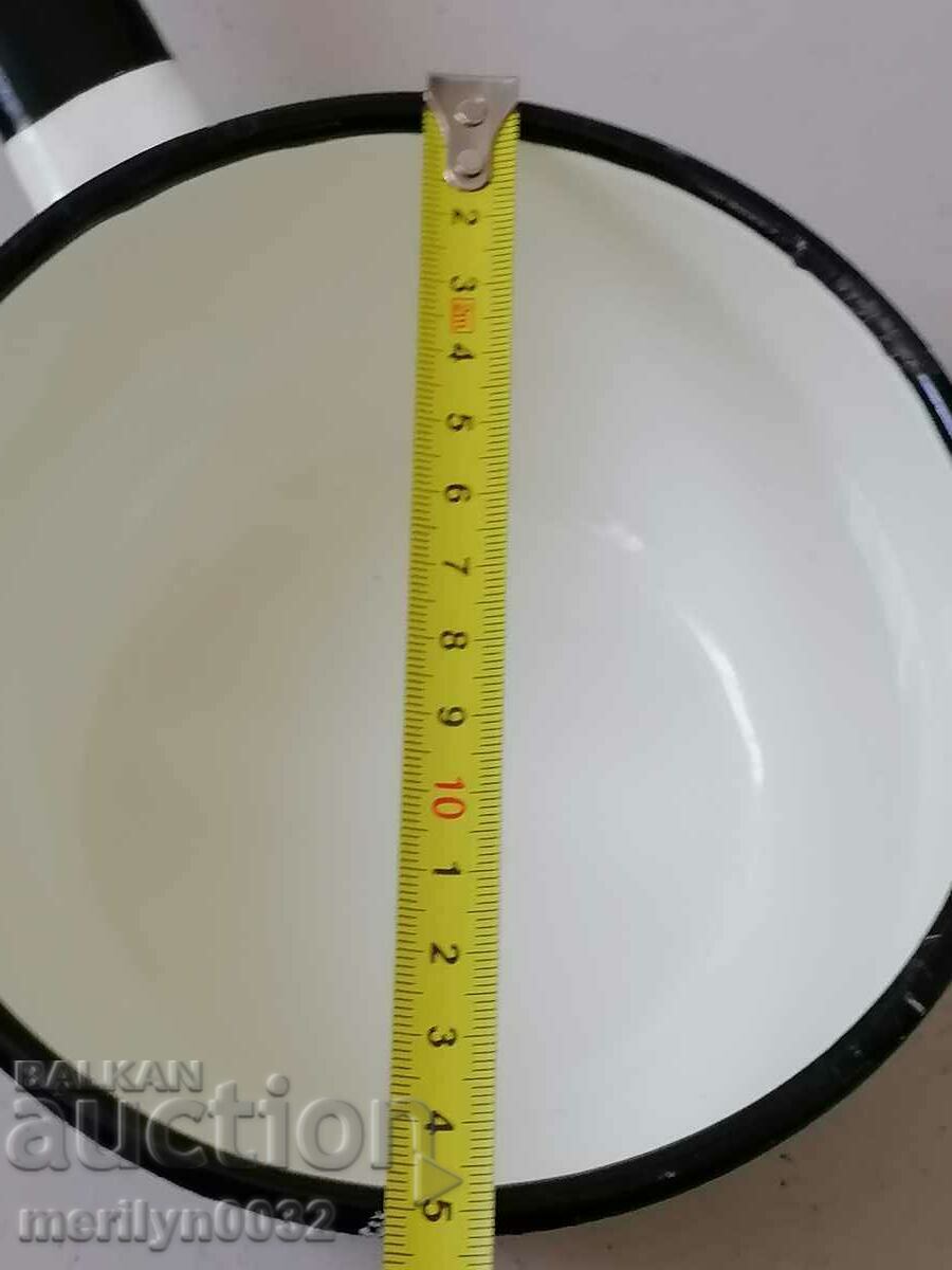 Old enameled dish, pan with USSR enamel - 6 Old enameled dish, pan with USSR enamel - 6