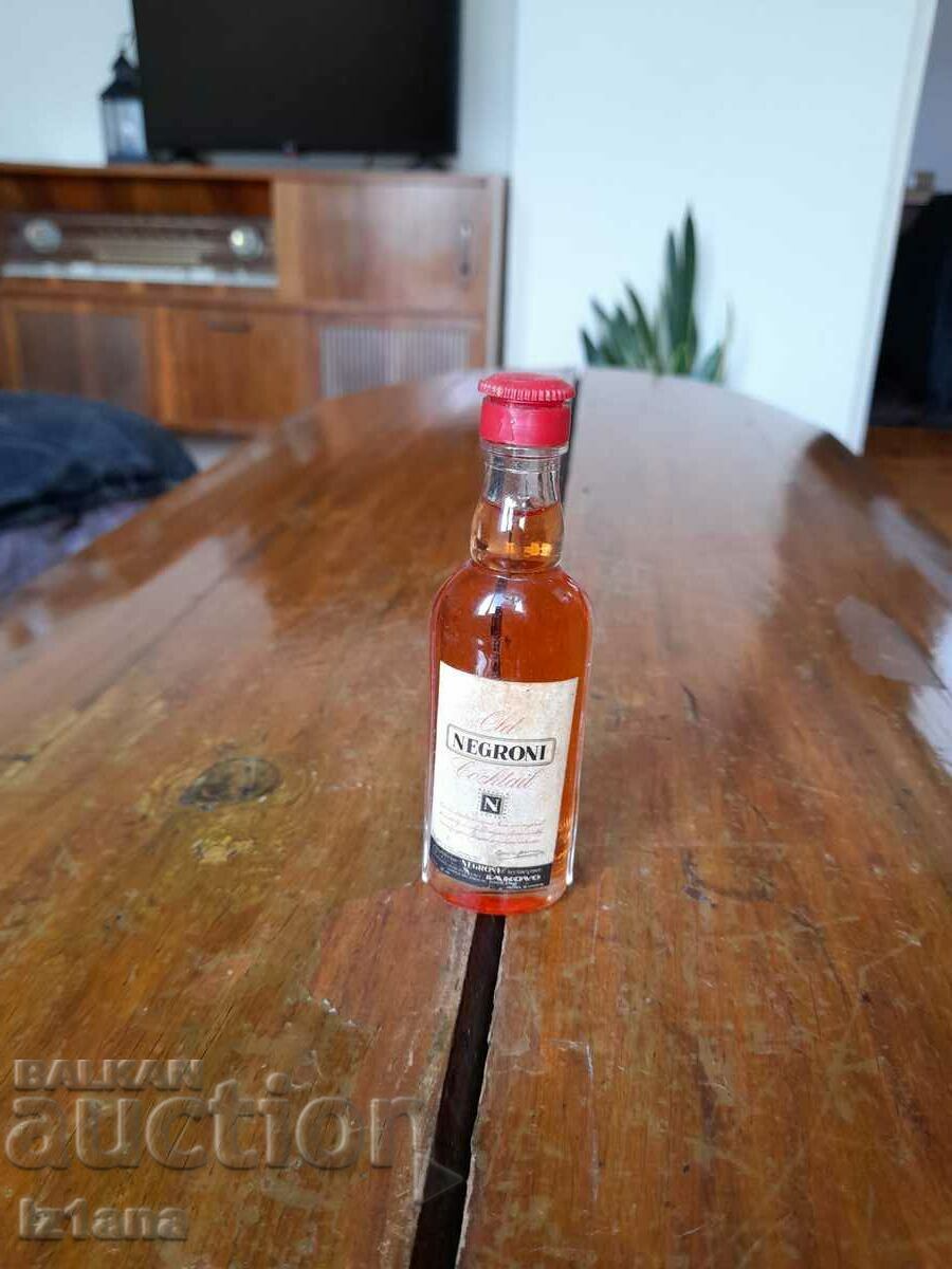 An old bottle of Negroni cocktail