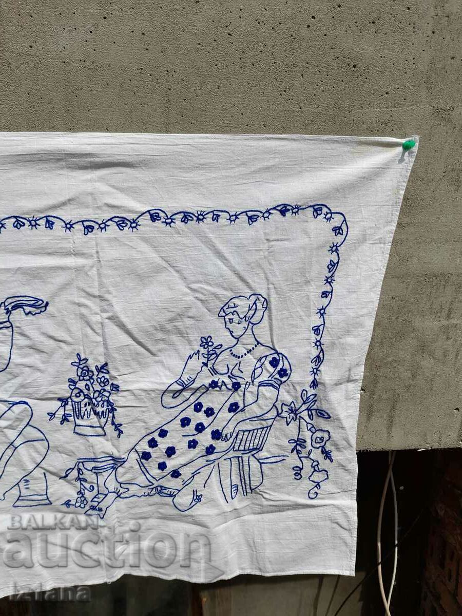 Delivery of An old embroidered hacker, wall cover Delivery of An old embroidered hacker, wall cover