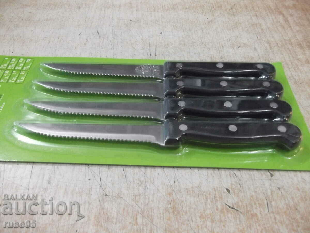 Auction Set of 4 pcs. steak knife new Auction Set of 4 pcs. steak knife new