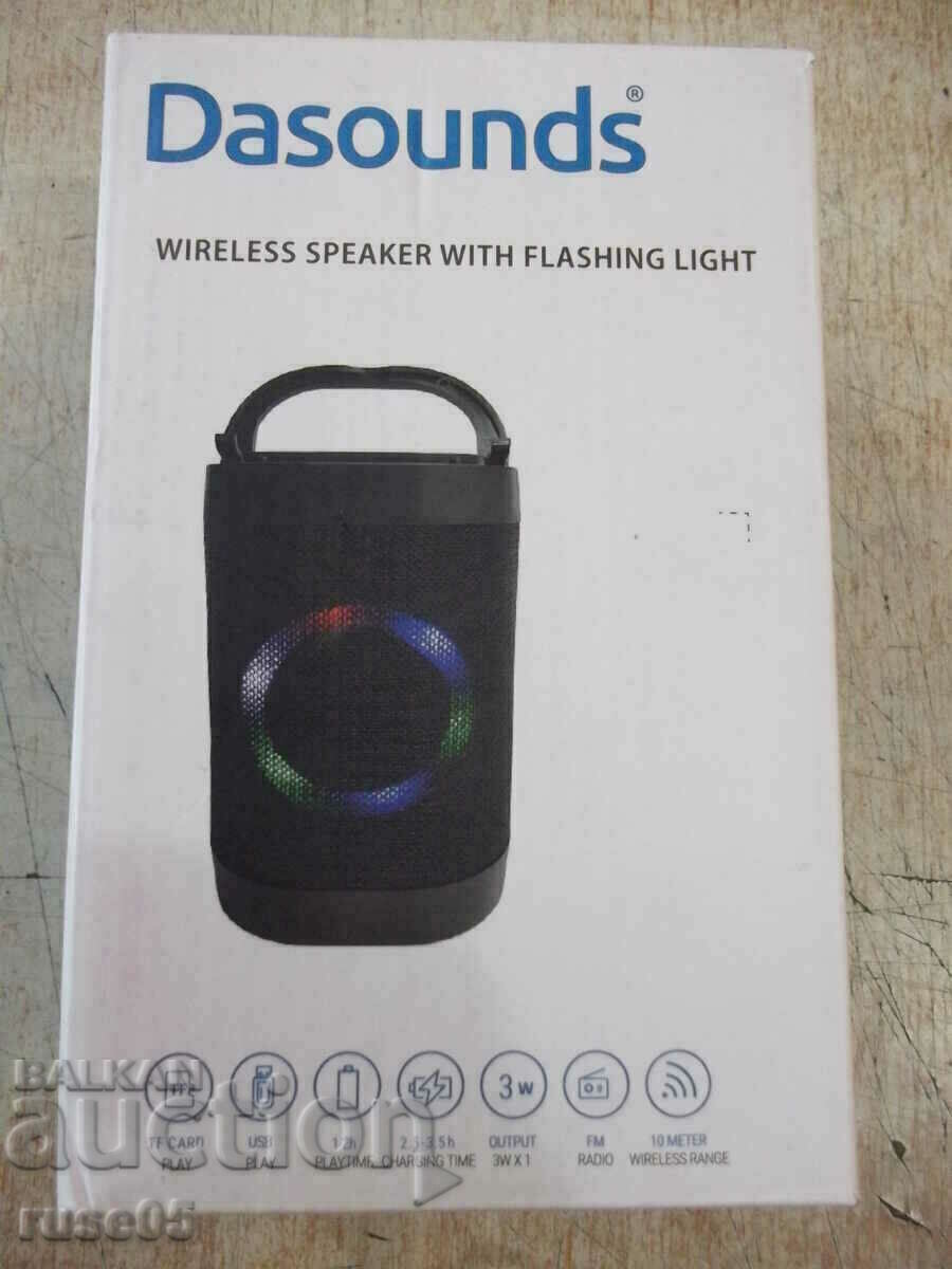 Speaker "DASOUNDS-ST-T1" wireless with flashing light new
