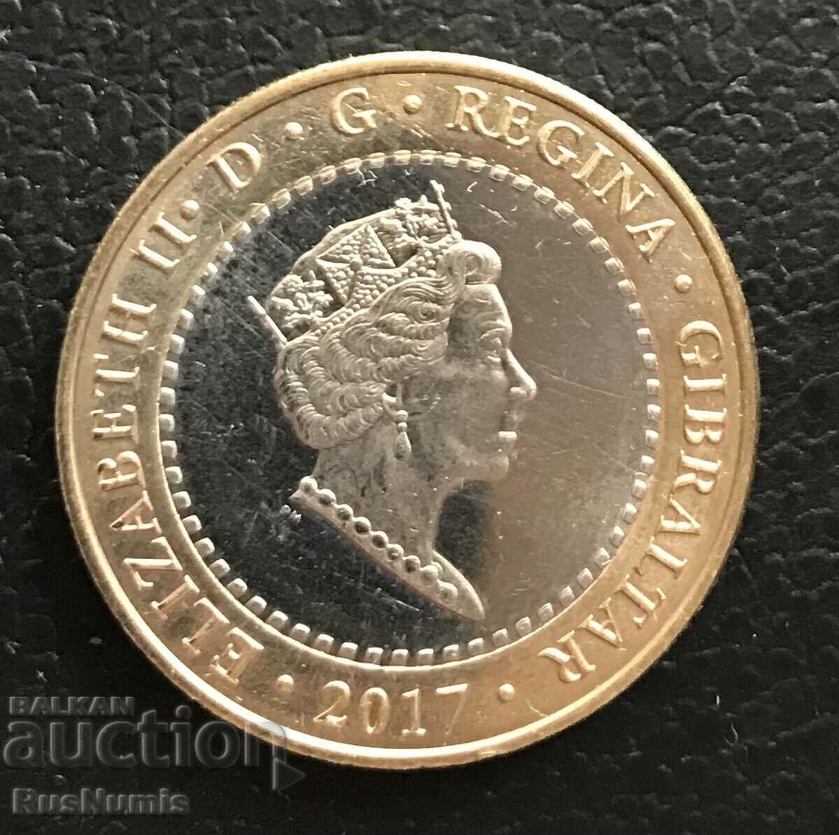 Gibraltar.2 pounds 2017 (BA). 50 years since the referendum. with price 39.00 BGN | € 19.94 Gibraltar.2 pounds 2017 (BA). 50 years since the referendum. with price 39.00 BGN | € 19.94
