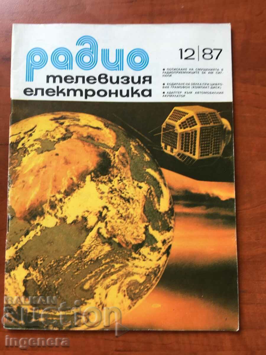 "RADIO, TELEVISION, ELECTRONICS" - KN 12/1987