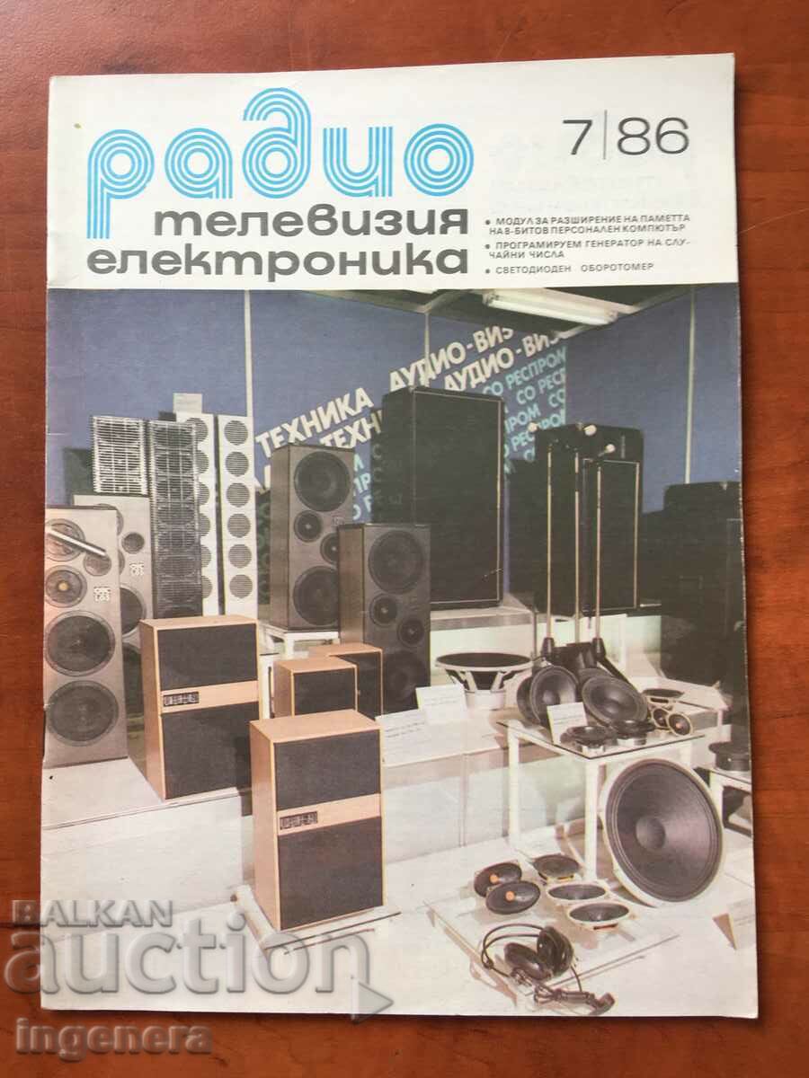 „RADIO, TELEVIZIUNE, ELECTRONICĂ” - KN 7/1986