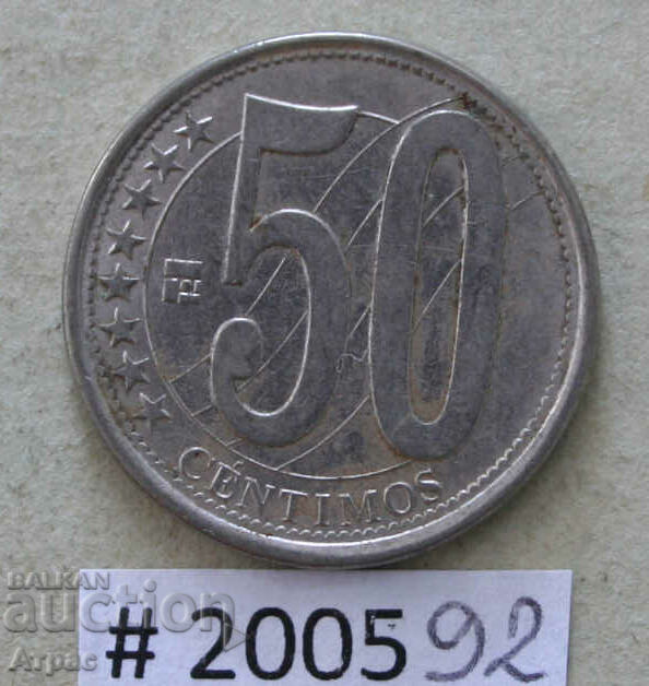50 centimos 2007 Venezuela