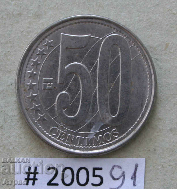 50 centimos 2007 Venezuela