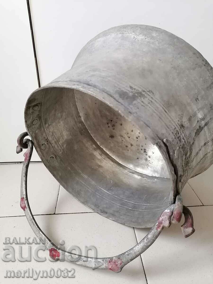 Old copper pot, tinned cauldron, copper, copper with price 120.00 BGN | € 61.36 Old copper pot, tinned cauldron, copper, copper with price 120.00 BGN | € 61.36