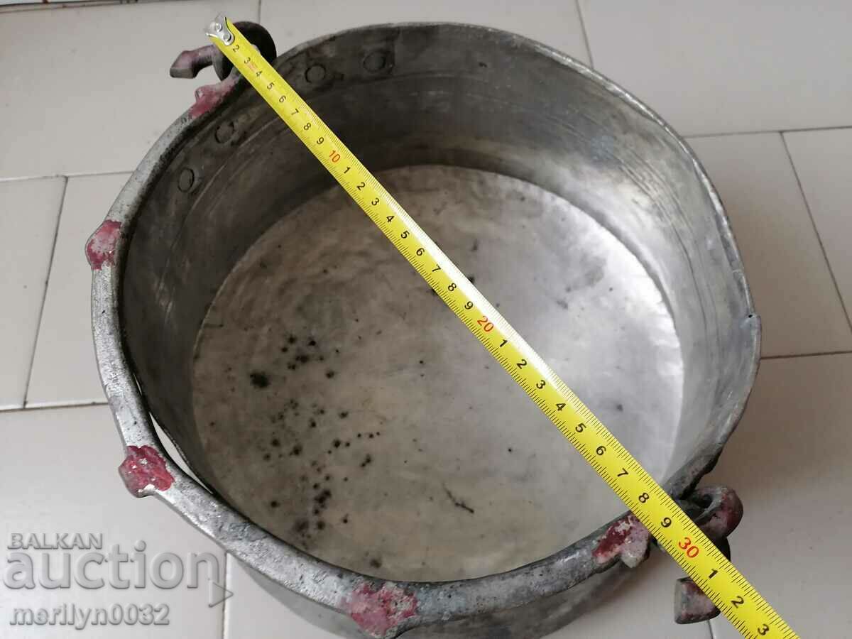 Old copper pot, tinned cauldron, copper, copper - 5 Old copper pot, tinned cauldron, copper, copper - 5