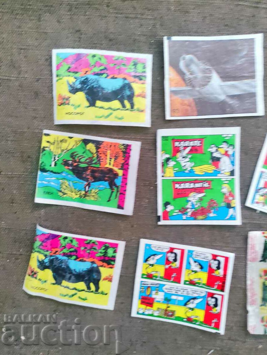 Auction Lot of chewing gum pictures Auction Lot of chewing gum pictures