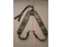 tactical shoulder straps with carabiners for pistols